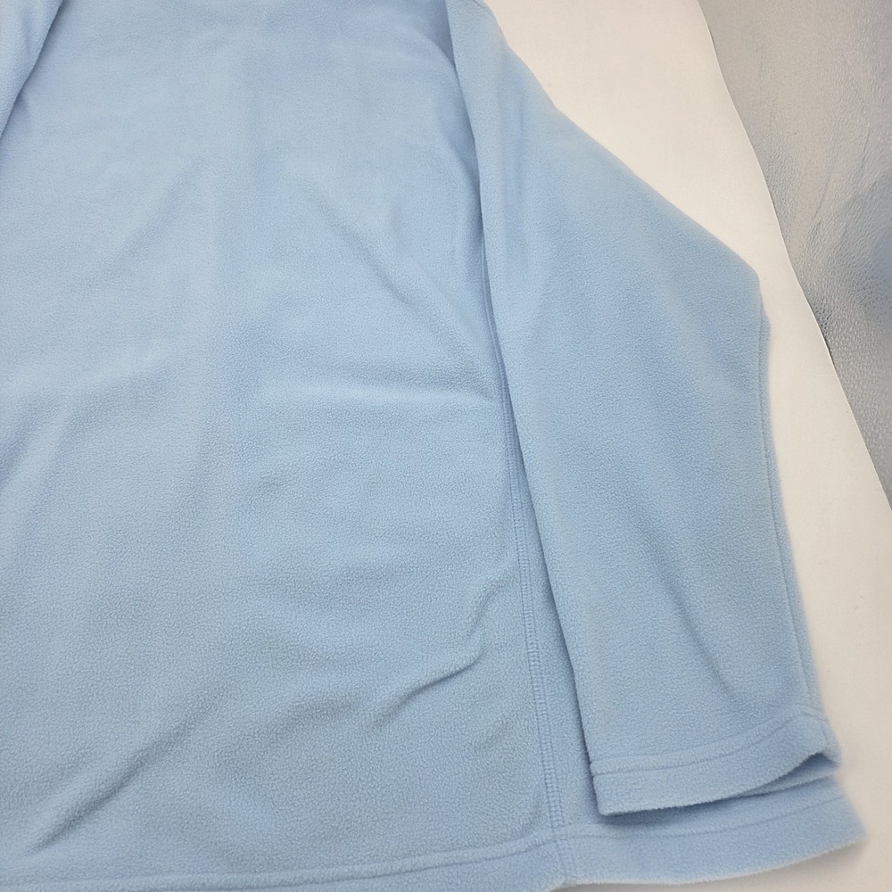 Lands' End Men's XXL 2XL Full zip Baby Blue Cotton Sweater Fleece - Picture 12 of 12